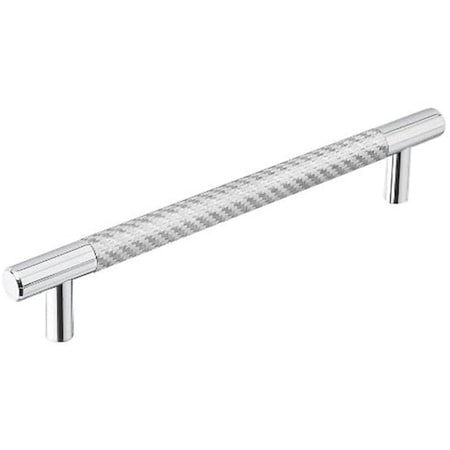 Patioplus 6 in. Silver Carbon Fiber Bar Pull, Satin Nickel PA2030513